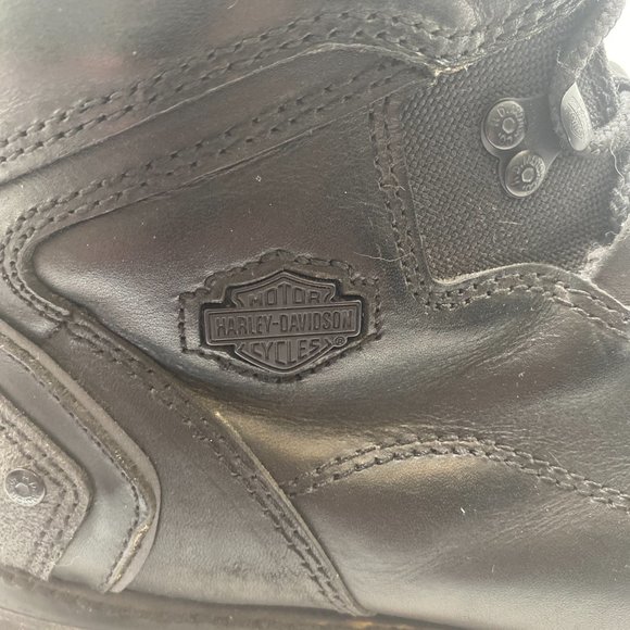 Harley Davidson Mens Downshift Black Oil Resistant Motorcycle Boots Size US 12 main image 6